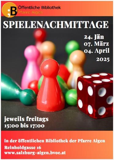 Plakat Termine Spielenachmittage